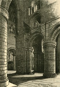 Parte della navata, Cattedrale di Carlisle, 1898 da Unbekannt