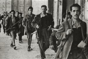 Partigiani a Cesena, Emilia Romagna, Italia, ottobre 1944