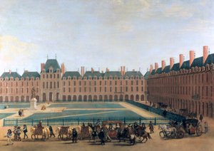 Passaggio del Re e del Reggente, la Place Royale, c1655 da Unbekannt