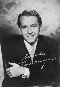 Paul Henreid, attore e regista americano di origine austriaca, c1940s da Unbekannt