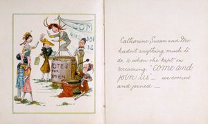 Bambole di pezza a un incontro delle suffragette