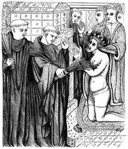 Penitenza di Enrico davanti al santuario di Tommaso Becket da Unbekannt
