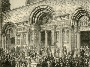 Penitenza di Raimondo VI, Conte di Tolosa, c1209 da Unbekannt