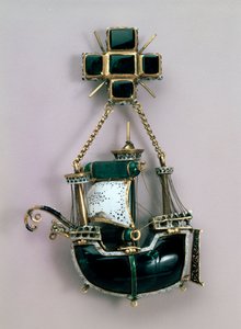 Pendente a forma di nave, inizio XVI secolo da Unbekannt