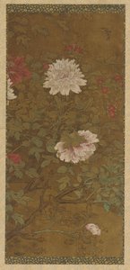 Peonie e farfalla, dinastia Ming, 1368-1644 da Unbekannt