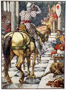 Percival ottiene lo scudo del cuore pulsante, 1911 da Unbekannt