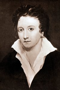 Percy Bysshe Shelley, poeta romantico inglese, 19° secolo da Unbekannt