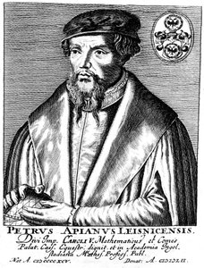 Peter Apian 1495-1552, geografo, matematico e astronomo tedesco