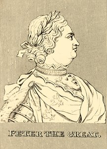 Pietro il Grande, 1672-1725, 1830 da Unbekannt