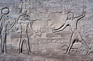 Faraone che colpisce i suoi nemici, Tempio di Khnum, Periodi Tolemaico e Romano da Unbekannt