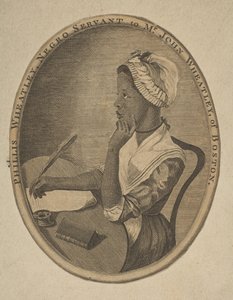 Phillis Wheatley, serva nera di Mr. John Wheatley di Boston, ca. 1773 da Unbekannt