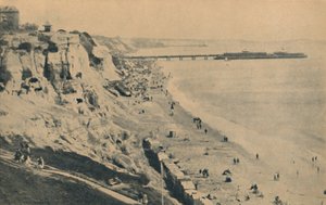 Molo e sabbie da Dudley Chine Boscombe Pier in lontananza, 1929 da Unbekannt