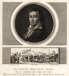 Pierre Gaspard Chaumette, Procuratore Sindaco della Comune, ateo