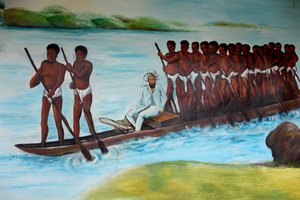 Dipinto di Pierre Savorgnan de Brazza, Brazzaville, Congo da Unbekannt
