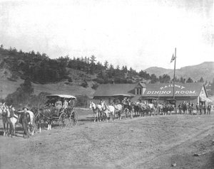 Strada a pedaggio di Pikes Peak, Colorado, USA, c. 1900 da Unbekannt