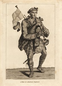 Pifferaio di un reggimento delle Highlands