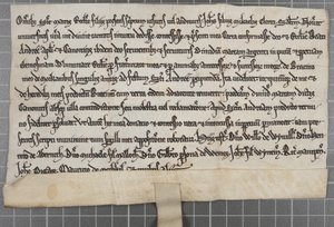 Pittance writ: Carta che concede elemosine alla Chiesa di Sant