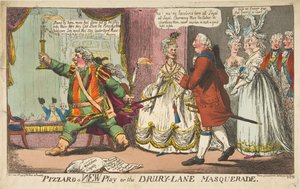 Pizzaro, una nuova commedia o il ballo in maschera di Drury-Lane, 11 giugno 1799 da Unbekannt