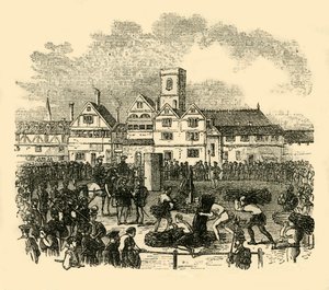 Luogo di esecuzione a Old Smithfield, c1872 da Unbekannt