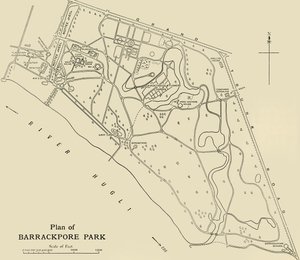 Piano del Parco di Barrackpore, 1925