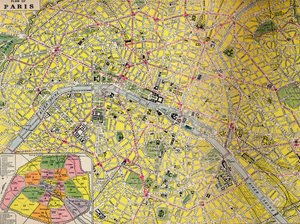Piano di Parigi - Distretto centrale della Città della Luce, c1930s da Unbekannt
