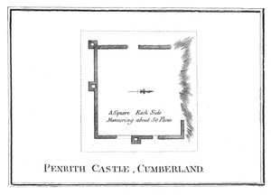 Piano del Castello di Penrith, Cumberland, fine XVIII secolo da Unbekannt