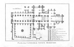 Piano della Cattedrale di Hereford, fine XVIII secolo da Unbekannt