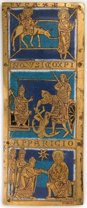 Placca da un altare portatile con scene della vita di Gesù, tedesco, ca. 1160-80 da Unbekannt