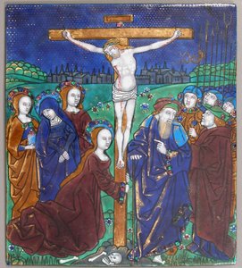 Placca con la crocifissione, francese, XVI secolo da Unbekannt