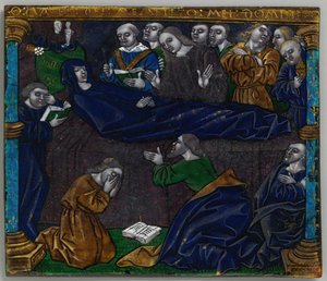 Placca con la morte della Vergine, francese, inizio XVI secolo da Unbekannt