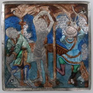Placca con la flagellazione, italiano, XIV secolo