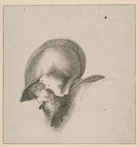 Testa di un soldato, da I principi del disegno da Unbekannt