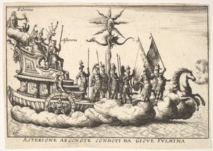 Asterione argonauta guidato da una giovane figura di fulmine da Unbekannt