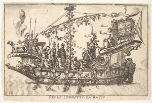 Tavola 18: Orfeo condotto da Bacco, dalla serie La magnificenza da Unbekannt