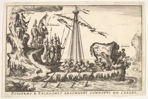 Tavola 8: Polifemo e Palemonio guidati da Cerere, 1664