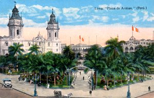 Plaza de Armas, Lima, Perù, inizio XX secolo da Unbekannt
