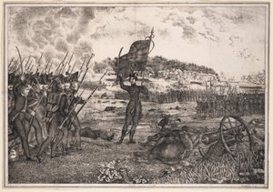 Scena di guerra polacco-russa, 1831 da Unbekannt
