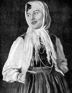 Donna polacca in abito tradizionale, 1936 da Unbekannt