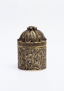 Pomander in argento dorato da Unbekannt