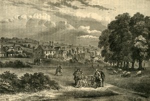 Pond Street, Hampstead, nel 1750, c1876 da Unbekannt
