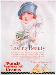 Pubblicità della crema Ponds, 1927