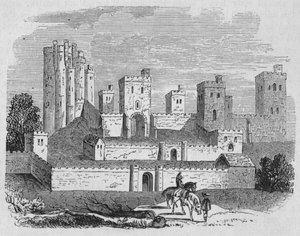 Castello di Pontefract, c1880