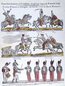 Immagine popolare delle guerre napoleoniche, XIX secolo da Unbekannt
