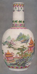 Bottiglia di porcellana nello stile Ku Yueh Hsuan. Periodo Chien Long, 1736-1796 da Unbekannt