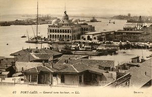 Port-Said. - Vista generale del porto. - LL., c1918-c1939 da Unbekannt