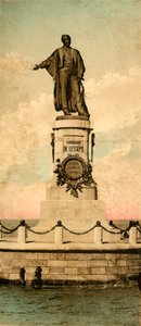 Port Said - Statua di Ferdinand de Lesseps, c1918-c1939 da Unbekannt