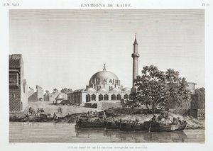 Porto e Grande Moschea di Boulaq, Il Cairo, Egitto, c.1798 da Unbekannt