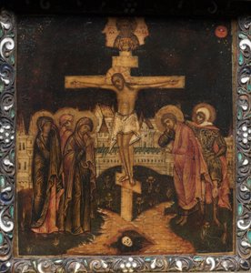 Trittico portatile: La crocifissione, 1600s