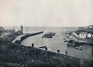 Porthleven - Il porto e il punto di osservazione, 1895 da Unbekannt