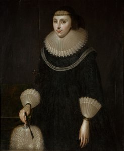Ritratto di una signora con un ventaglio, 1600-1650